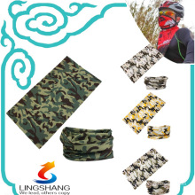 LSB4 Ningbo Lingshang 100% polyester Camo tube design tube multifonctionnel camouflage bandoulière en gros sans soudure